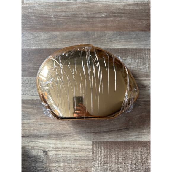 NWT Zara Metallic Oval Minaudiere Bag Purse Clutch Shoulder Chain Metallic Glam - Picture 3 of 7